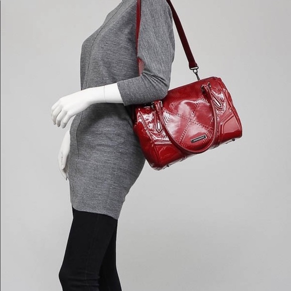 Burberry embossed checker patent bag - Picture 5 of 6